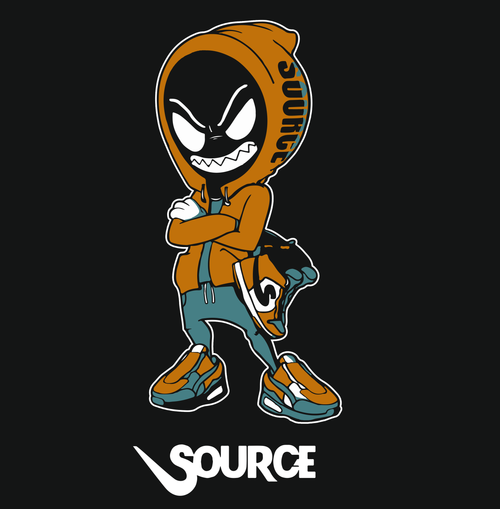 Custom apparel design mockup